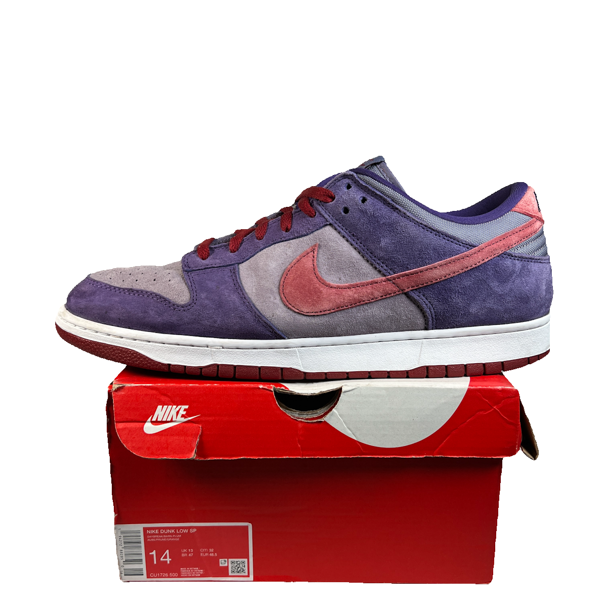 Nike Dunk Low Plum (2023) Size 14 USED s22582