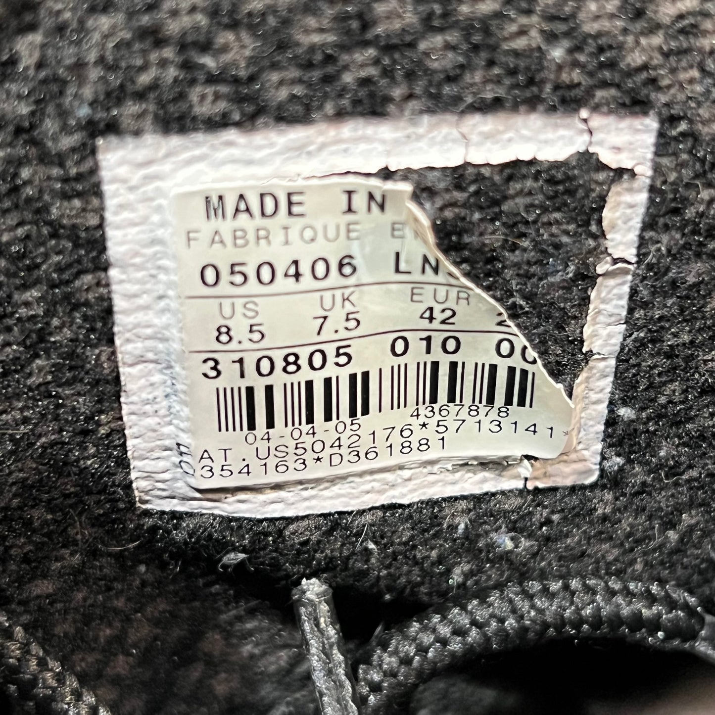 Jordan 10 Blackout (2005) Size 8.5 USED (WEAR AT OWN RISK) s18235