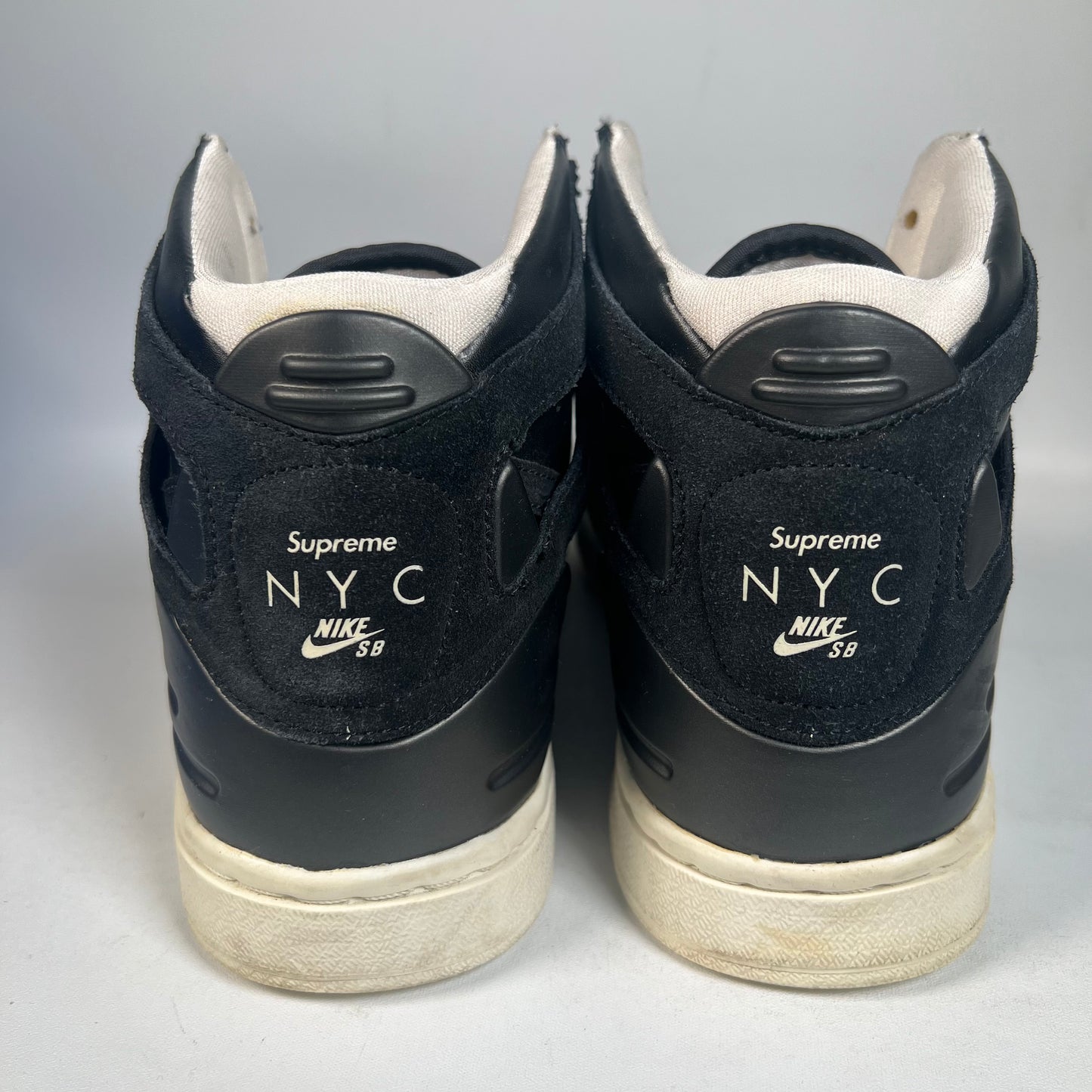 Nike SB Zoom Air 94 Hi Supreme Black (2010) Size 9.5 USED s21344