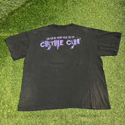 1998 Culture Club "Big Rewind" Black Tour Tee Size XL USED v16113