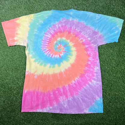 1995 Grateful Dead Spiral Bears Tie Dye Tee Size Large USED v17066