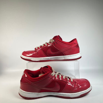 Nike SB Dunk Low Red Patent Leather (2014) Size 11 USED s23515