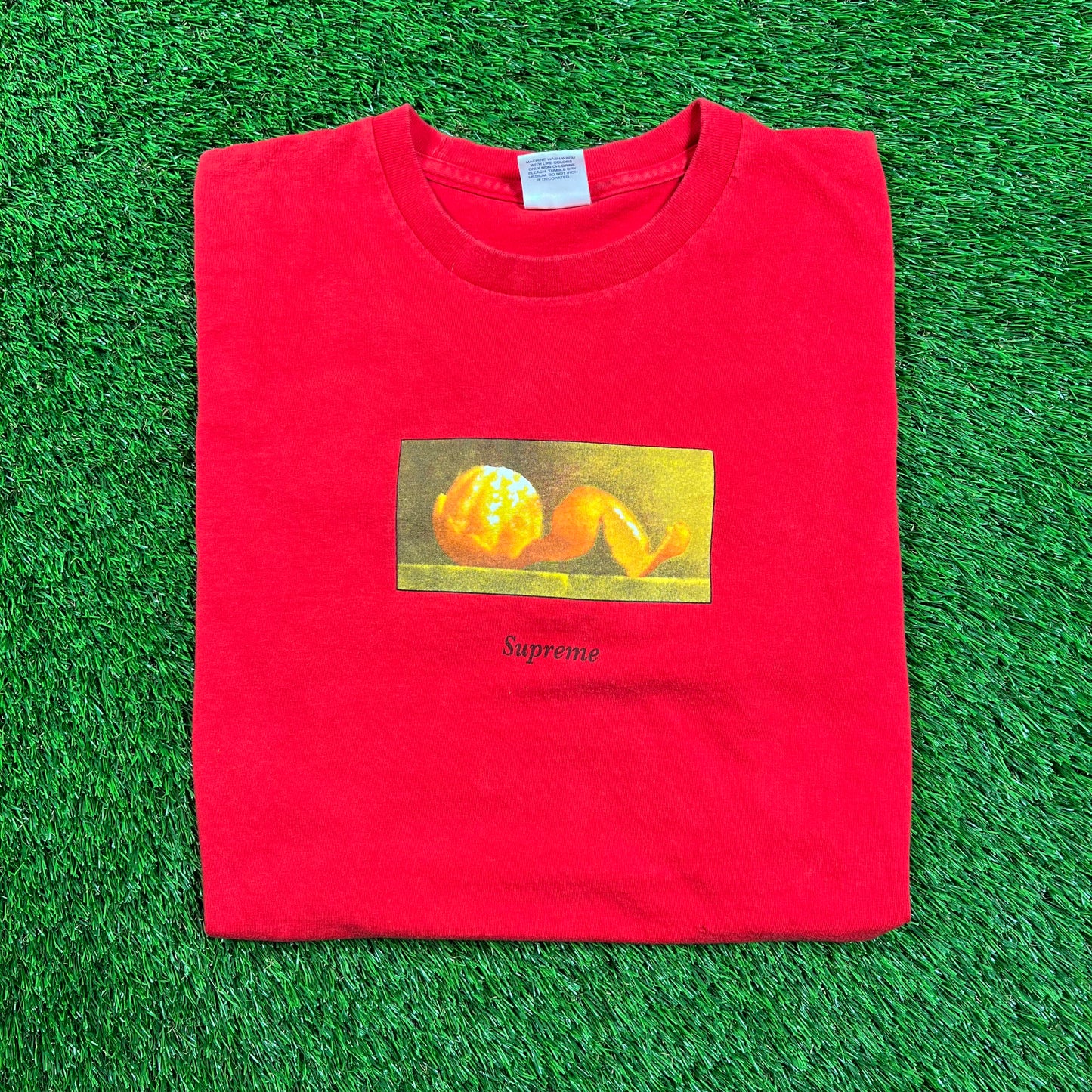 Supreme Peel Tee Red (2015) Size Large USED x16370