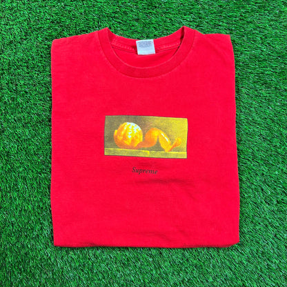Supreme Peel Tee Red (2015) Size Large USED x16370