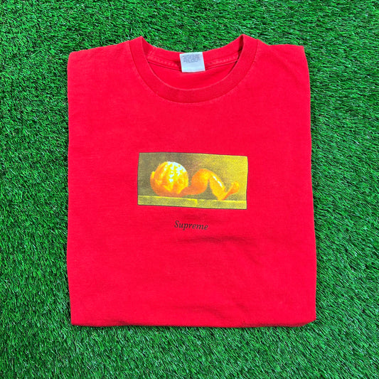 Supreme Peel Tee Red (2015) Size Large USED x16370