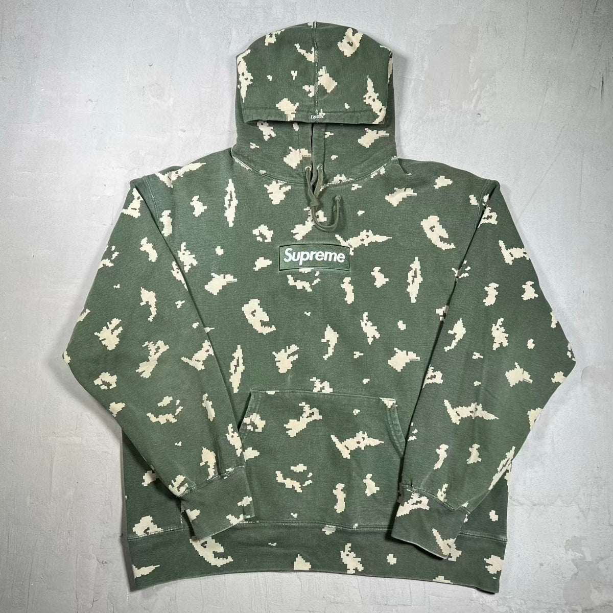 Supreme Box Logo Hoodie Olive Russian Camo (2021) Size XXL USED x18370