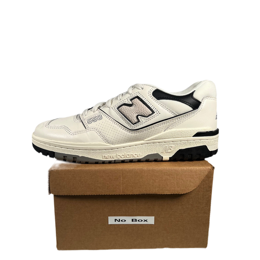 New Balance 550 Cream Black (2022) Size 10 USED s17894
