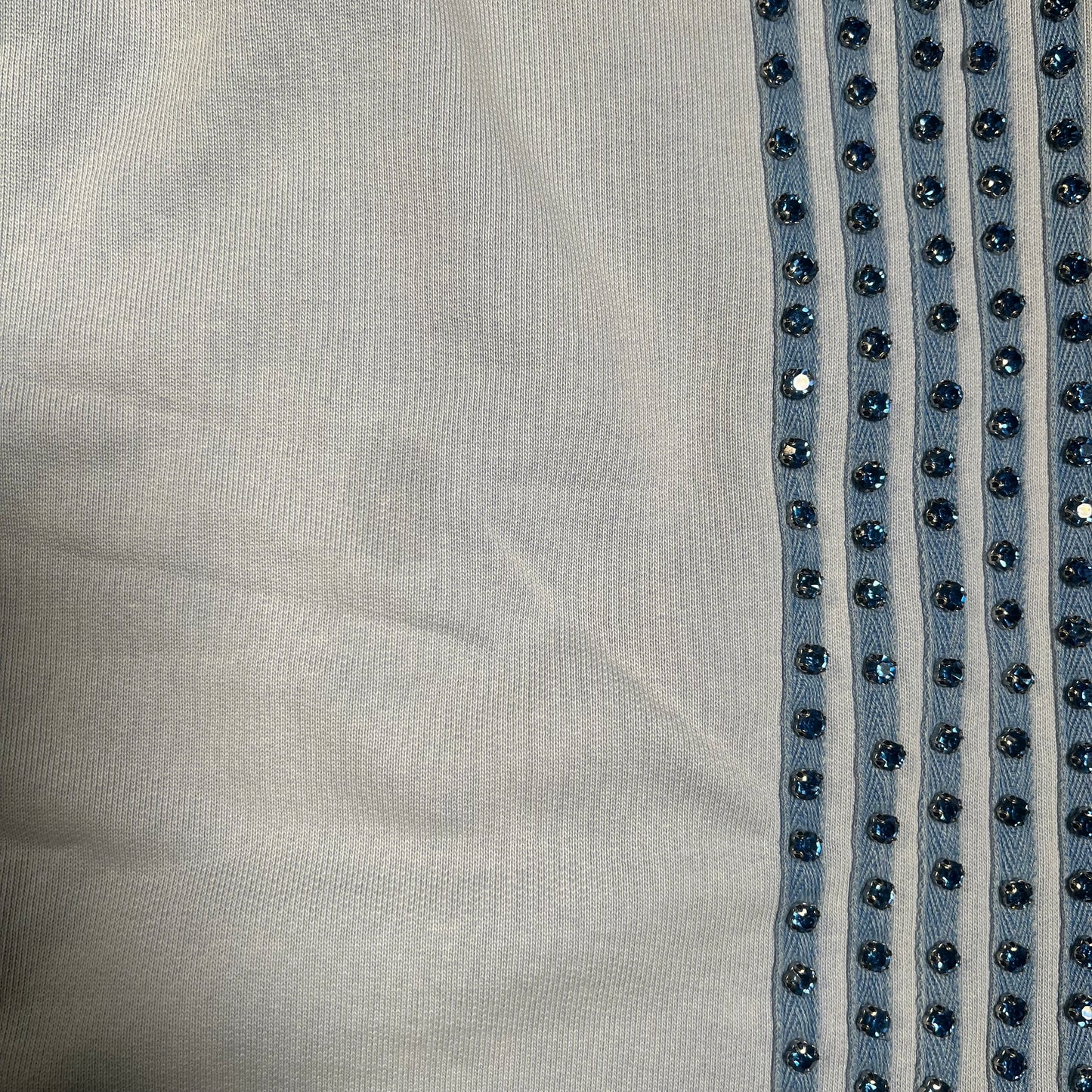 Vale Ice Studded Crystal Blue Sweatpants Size Medium USED x16566