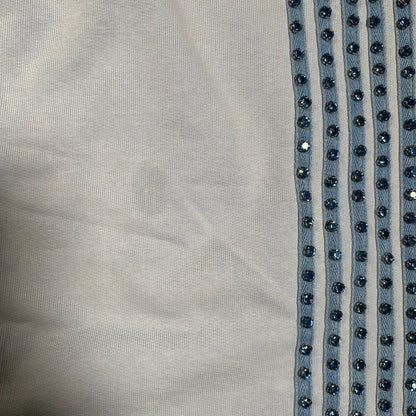 Vale Ice Studded Crystal Blue Sweatpants Size Medium USED x16566