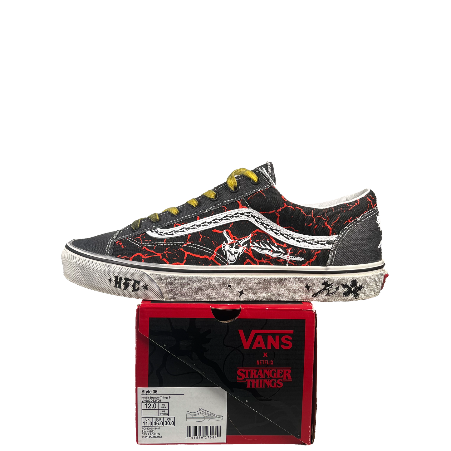 Vans Style 36 Stranger Things (2022) Size 12 USED s20617