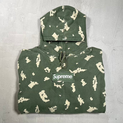 Supreme Box Logo Hoodie Olive Russian Camo (2021) Size XXL USED x18370