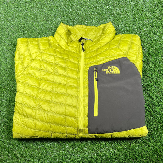 North Face Lime Green Rain Jacket Size XL USED v16886