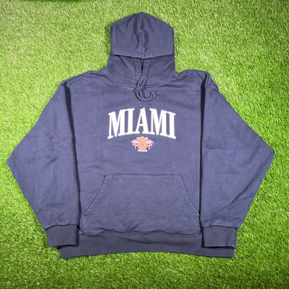 Kith Miami Navy Logo Hoodie Size XL USED x15800