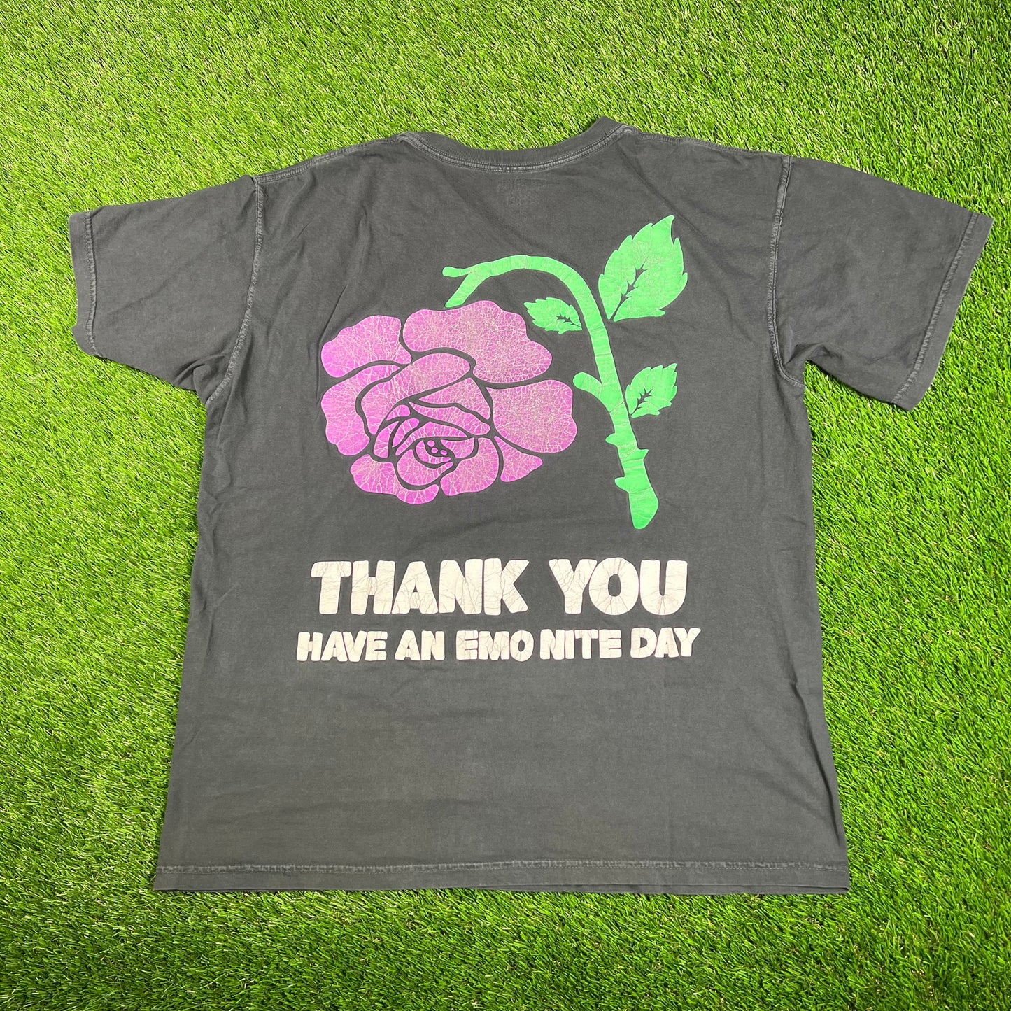 Chinatown Market Emo Nite Day Black Tee Size Large USED x15682