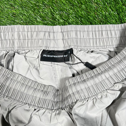 GV Gallery Raspberry Hills Grey Nylon Track Pants Size Large NEW x15658