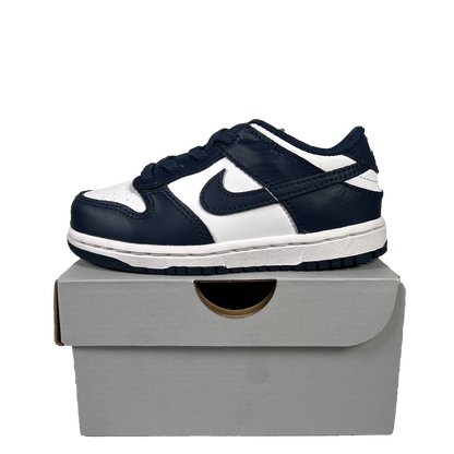 Nike Dunk Low White Midnight Navy (2024) Size 9c USED s19062