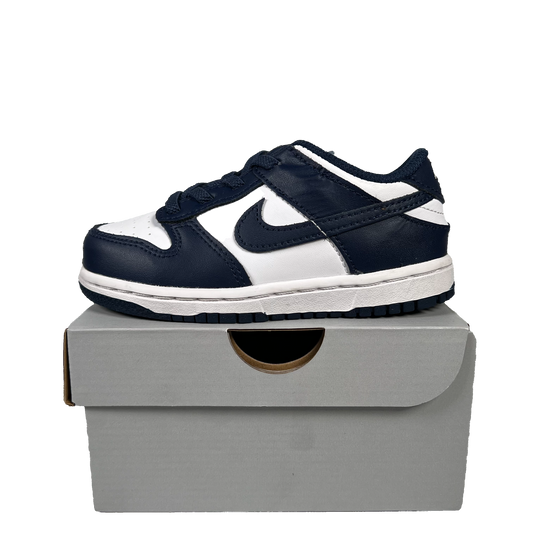 Nike Dunk Low White Midnight Navy (2024) Size 9c USED s19062