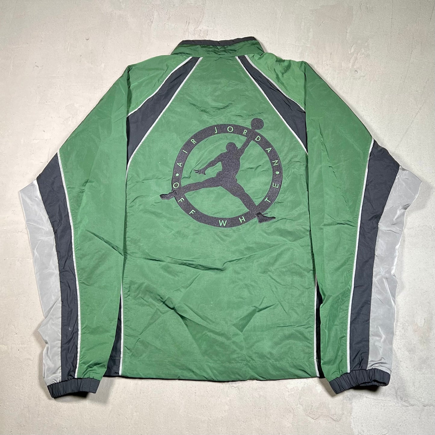 Off-White Jordan Track Jacket Black/Green Size Small NEW x17509