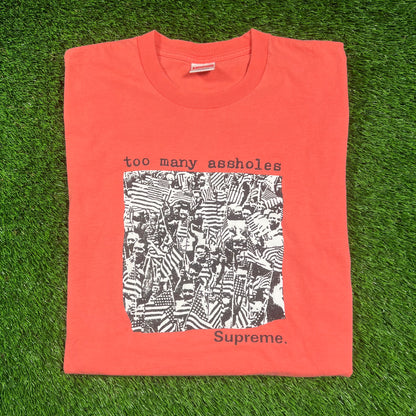 Supreme Too Many Assholes Pink Tee (2022) Size Large USED x16371