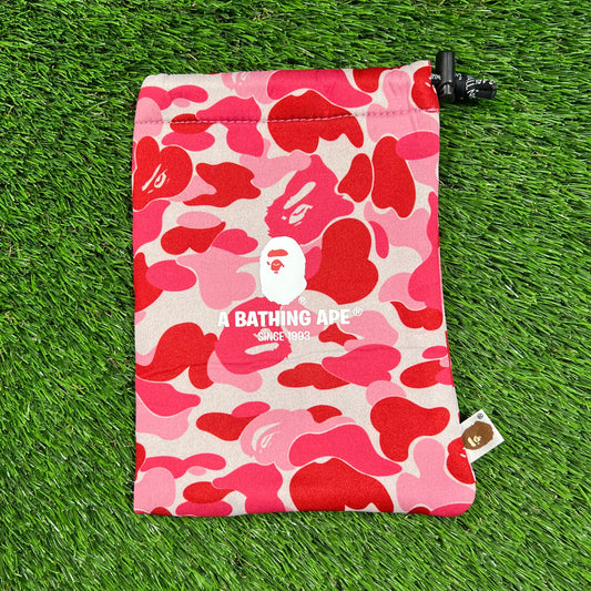 Bape Pink Camo Small Bag USED x16236