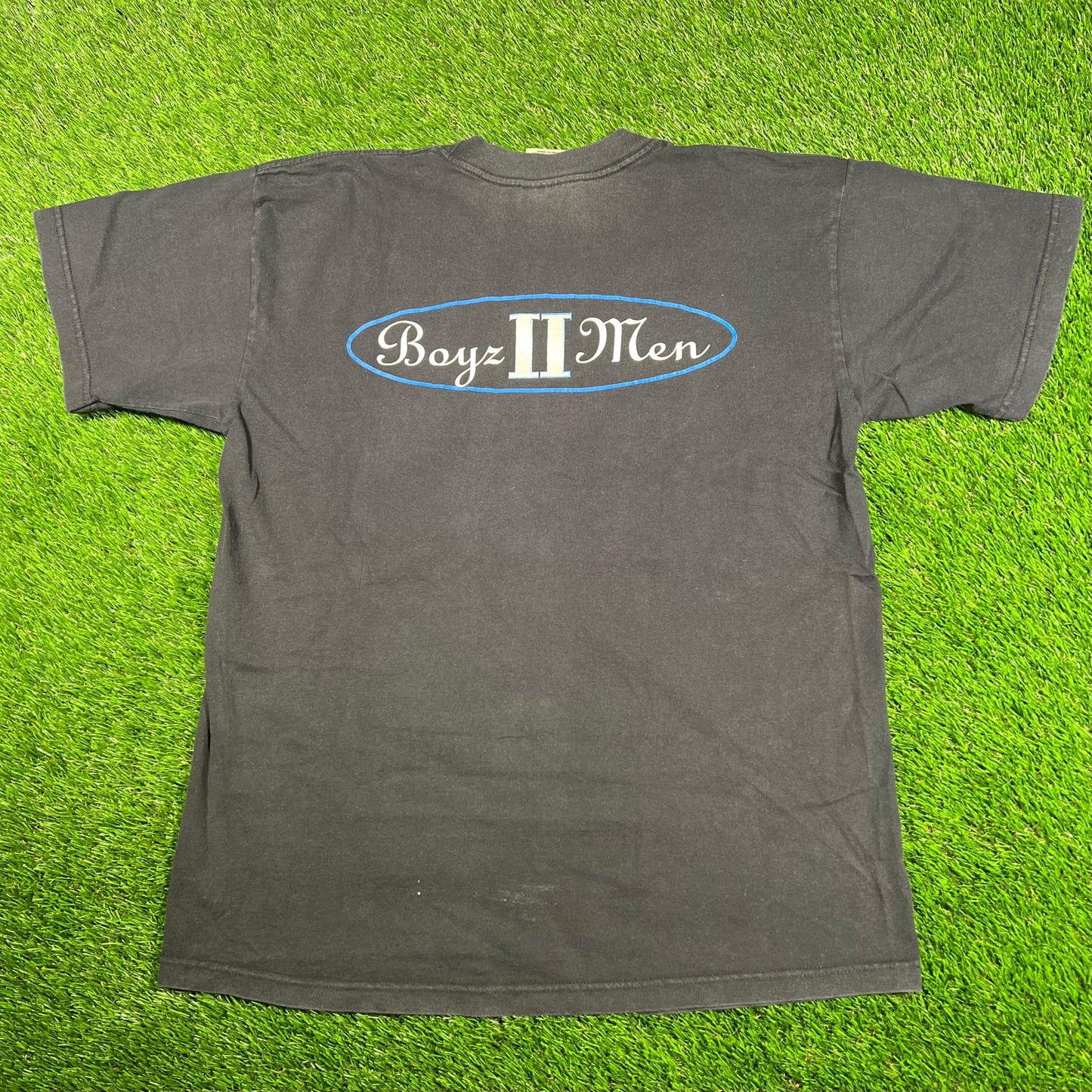 2000 Boys 2 Men Crew Black Tee Size Large USED v18060