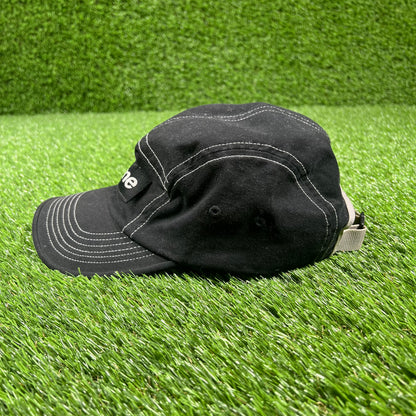 Supreme 2-Tone Twill Black Camp Cap USED x14855