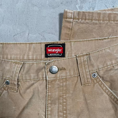 Wrangler Khaki Workwear Cargo Pants Size 36x30 USED v20394