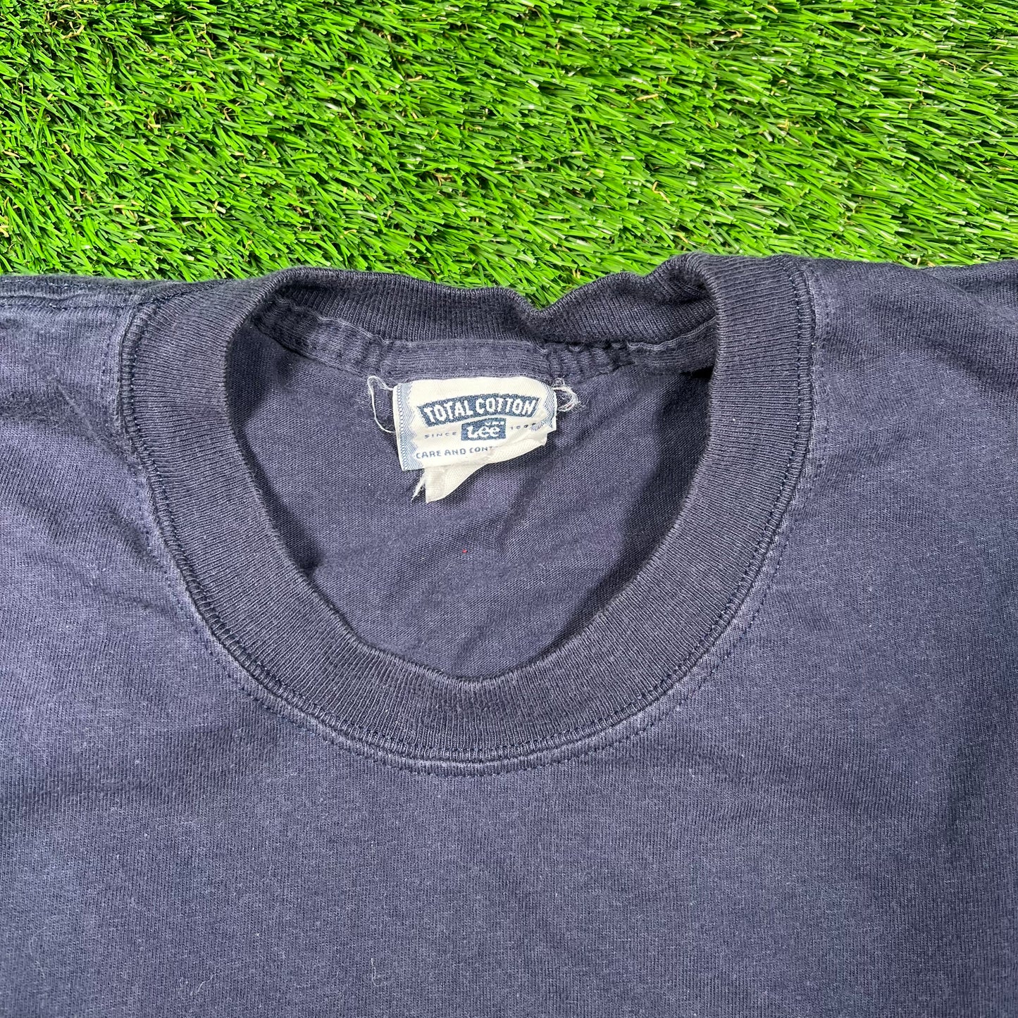 2000 Yankees Subway Series Champions Navy Blue Tee Size XL USED v18635