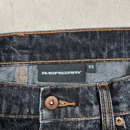 GV Gallery Raspberry Hills Washed Black Cowboy Denim Size XS NEW x18769