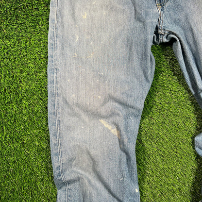 Polo Ralp Lauren Paint Paint Splatter Blue Jeans Size 36 USED v18410