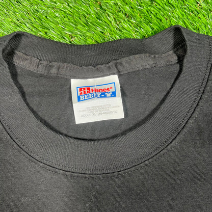 Y2K Alcatraz Psycho Ward Black Humor Tee Size XL USED v17506