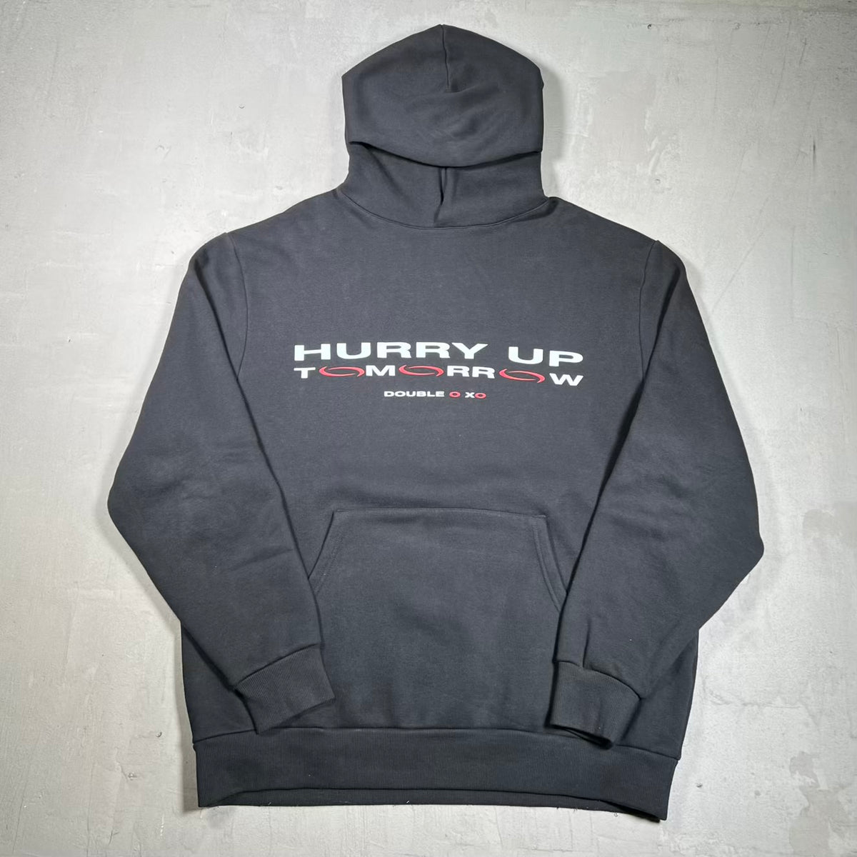 The Weeknd Playboi Carti Hurry Up Tomorrow Black Hoodie Size Large USED x18284