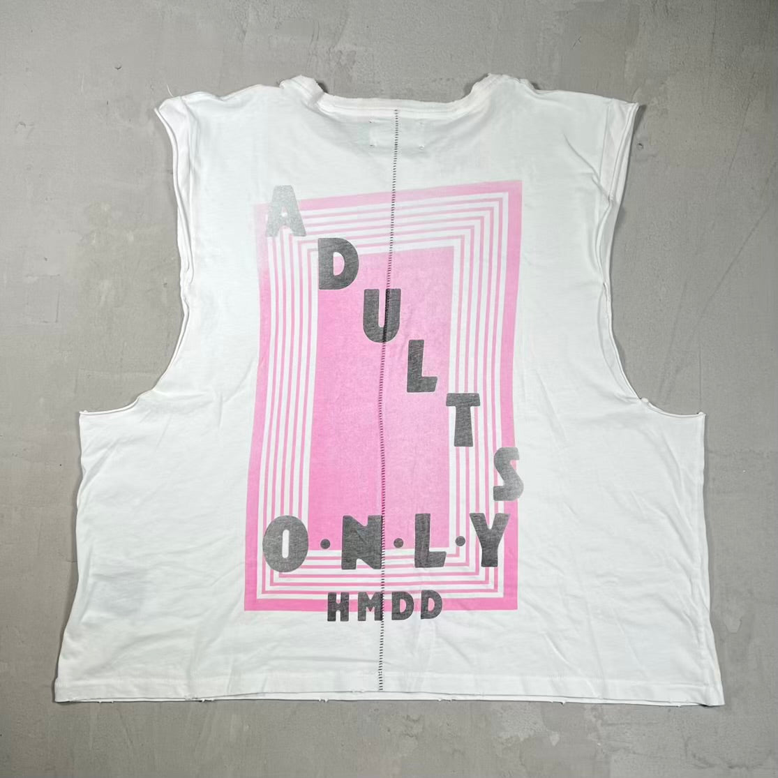 HMDD Soniuc Chim Memories White Sleevelee Tee Size Large NEW x18666