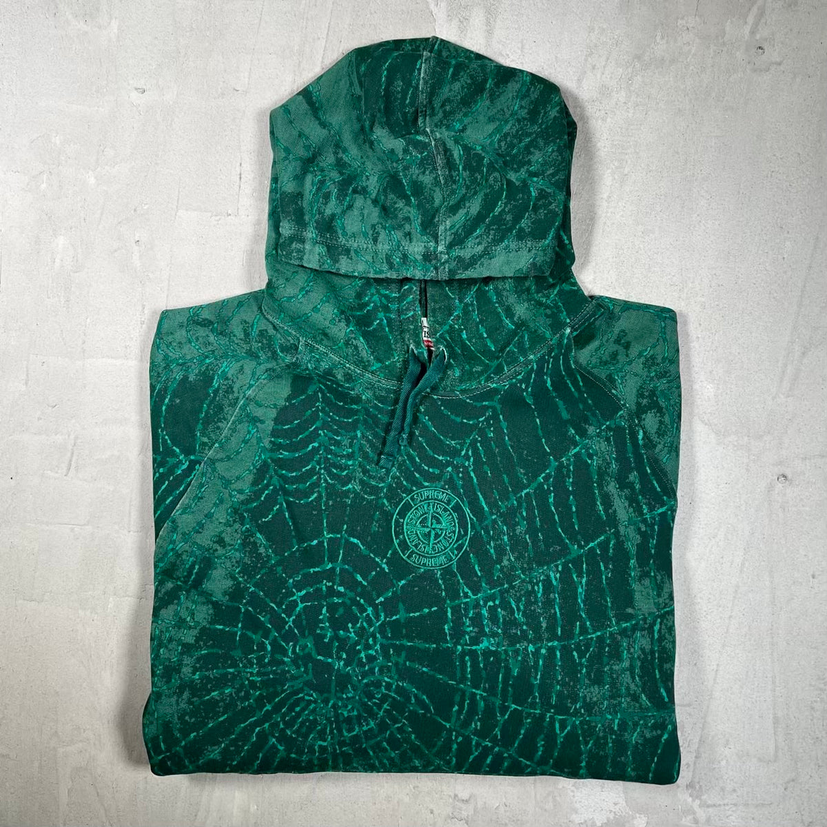 Supreme Stone Island Hooded Sweatshirt Dark Green (2023) Size Large x18386