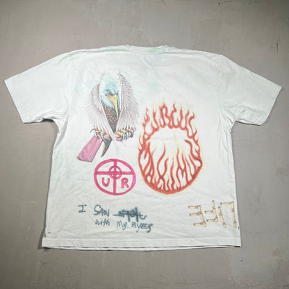 Travis Scott Circus Maximus "Tournee" White Tee Size XL USED x17355