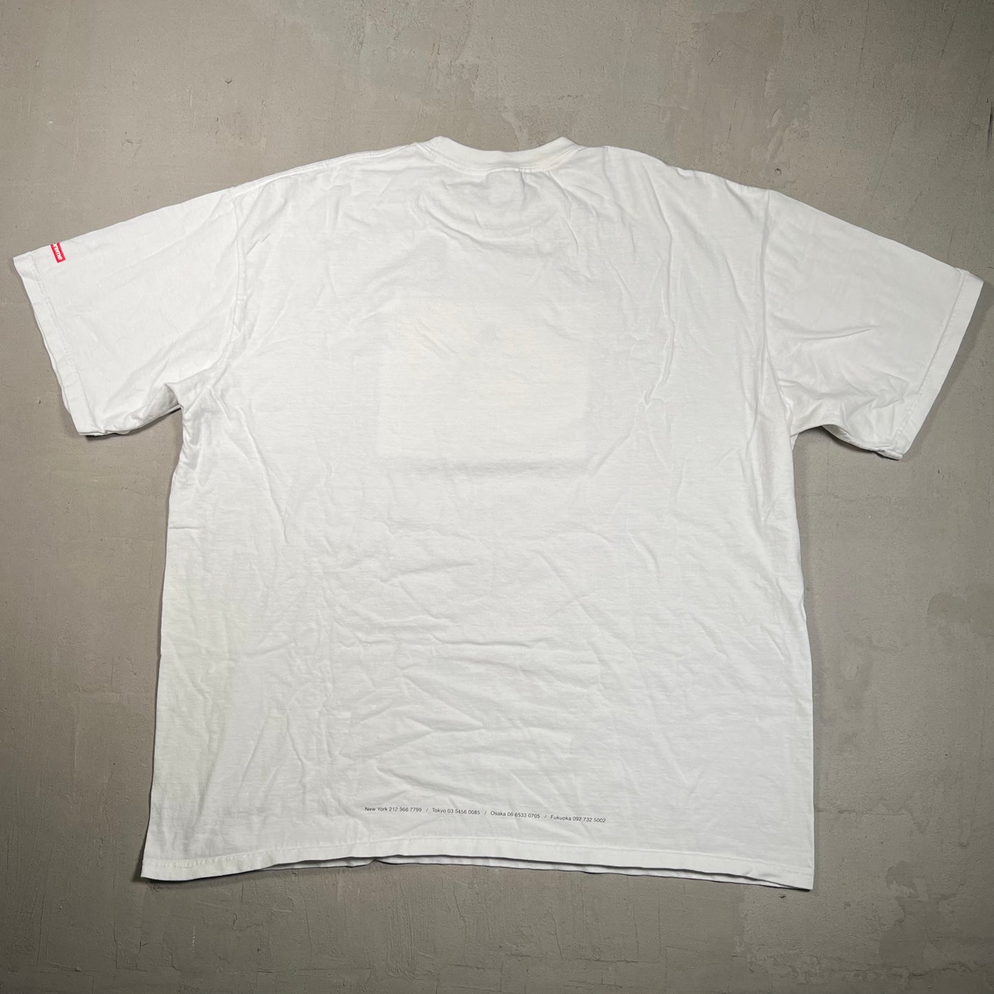 Supreme Tunnel White Tee Size XXL USED x17604