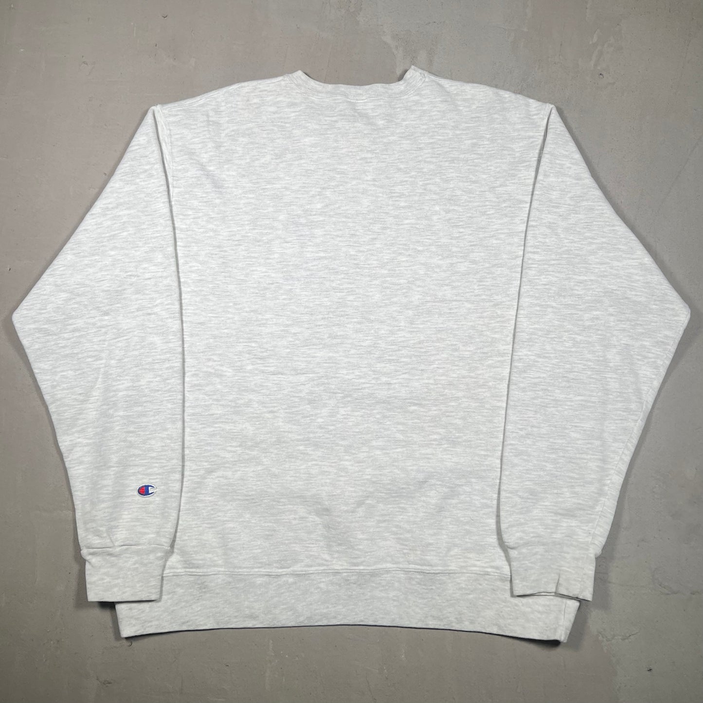 1990s Champion Grey Logo Crewneck Size XXL USED V19274