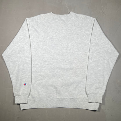 1990s Champion Grey Logo Crewneck Size XXL USED V19274