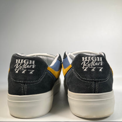 High Rollers 777 Blue Yellow Dice Shoe Size 10 USED s22173