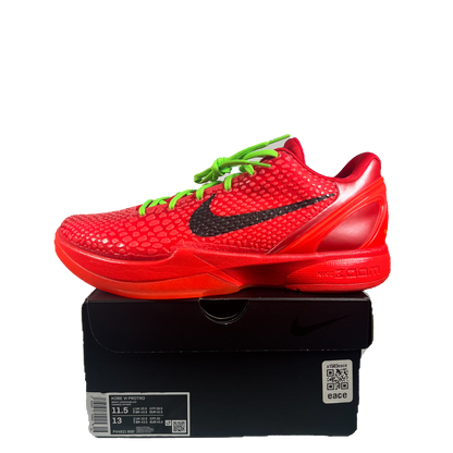 Nike Kobe 6 Reverse Grinch (2023) Size 11.5 NEW s22285