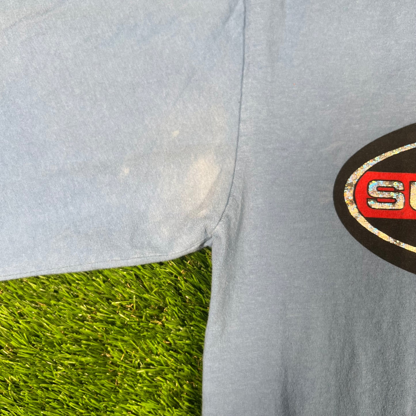 Supreme Fuck What You Heard Blue Longsleeve Tee Size Medium USED x15387