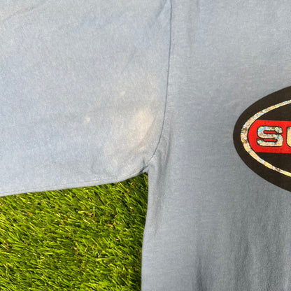 Supreme Fuck What You Heard Blue Longsleeve Tee Size Medium USED x15387