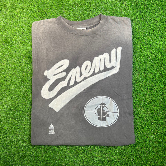 Saint Michael Public Enemy Vintage Style Grey Tee Size Medium USED x15049