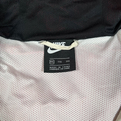 Nike White/Black/Red Double Swoosh Winbreaker Size XXL USED v17919