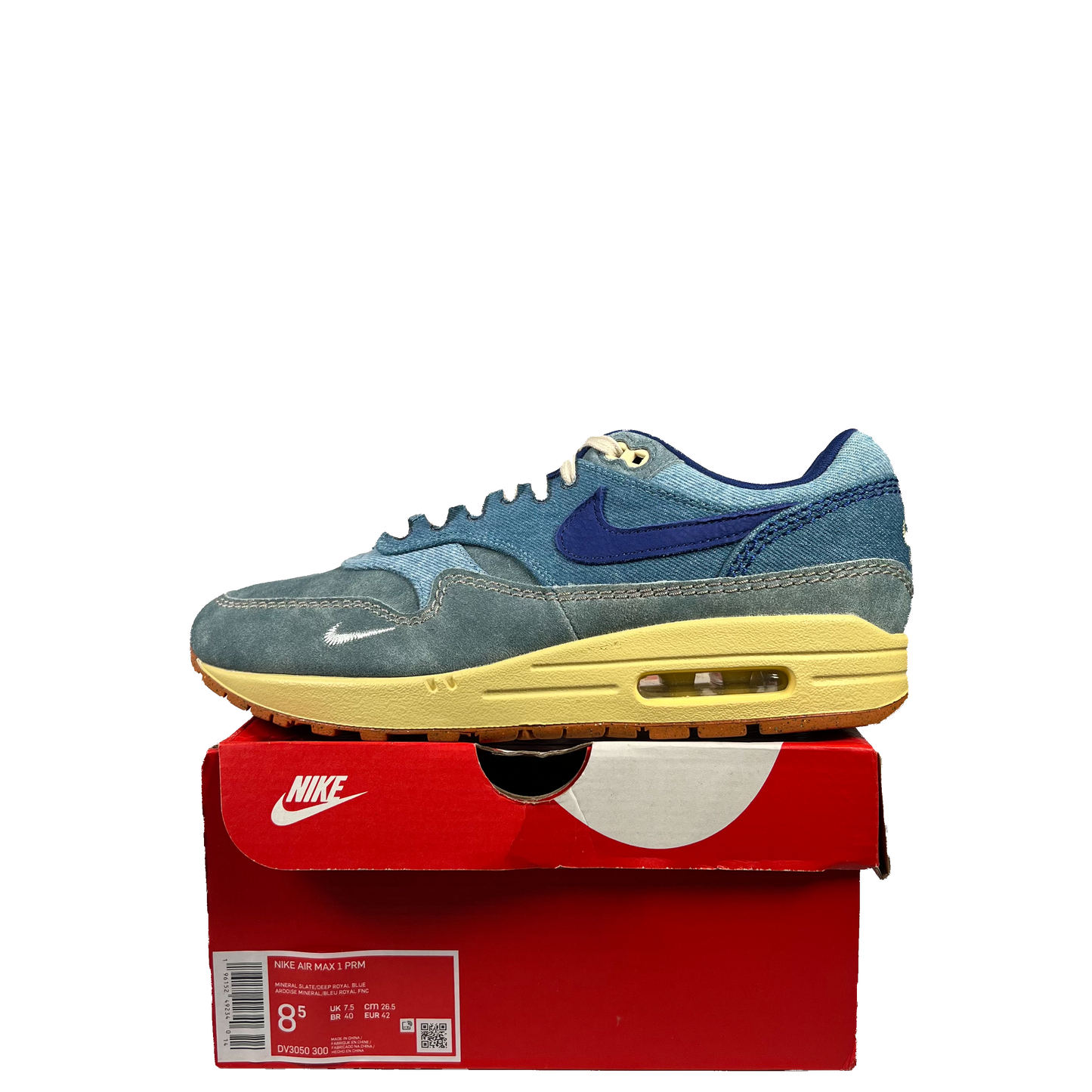 Nike Air Max 1 PRM Dirty Denim (2022) Size 8.5 NEW s20800