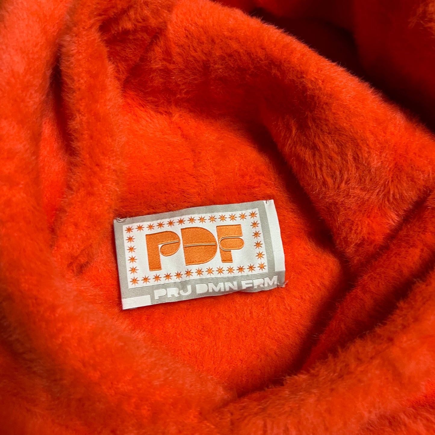 PRJ DMN FRM PDF Orange Hoodie Size Medium USED x14149