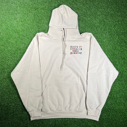 Travis Scott Birds in the Trap Eagle on Back Tan Hoodie Size XXL USED x12997