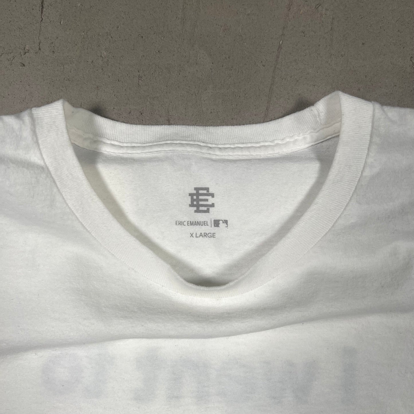 Eric Emanuel Yankees All I Got Was This Tshirt White Tee Size One Size USED x17044