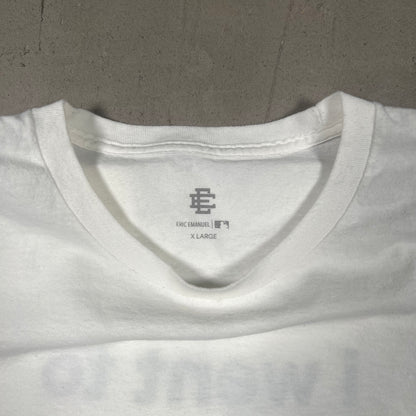 Eric Emanuel Yankees All I Got Was This Tshirt White Tee Size One Size USED x17044