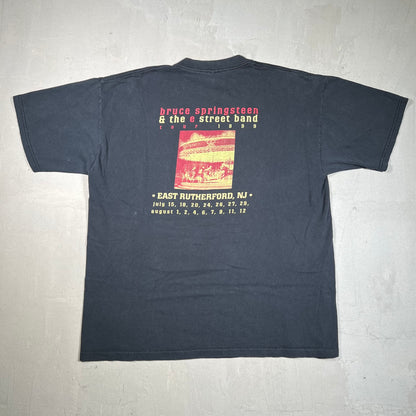1999 Bruce Springsteen East Rutherford Tour Black Tee Size XL USED v19511